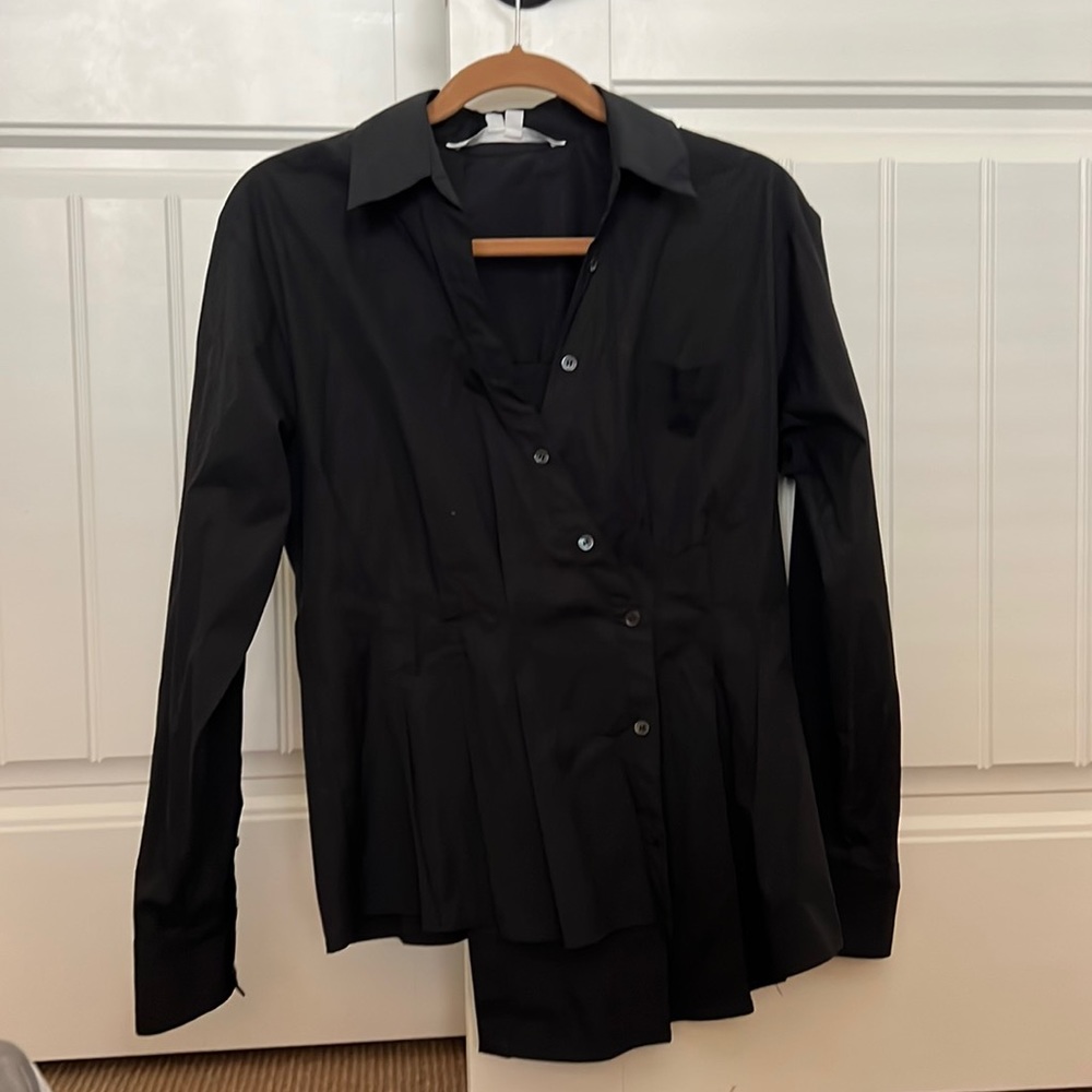 Veronica Beard polished cotton blouse